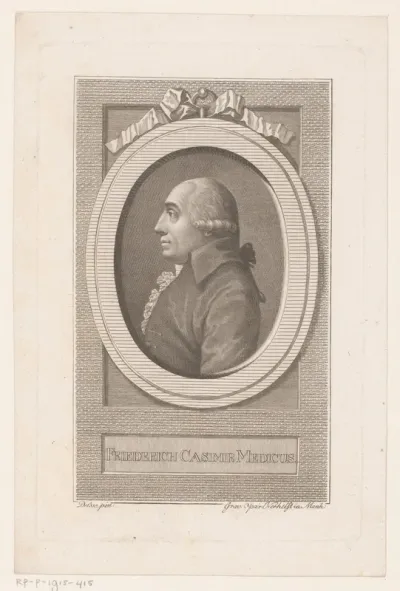 Portret van Friedrich Casimir Medicus