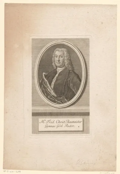 Portret van Friedrich Christian Baumeister