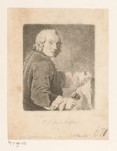 Portret van Friedrich Christian Glume