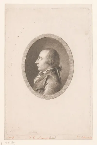 Portret van Friedrich Christian Laukhard