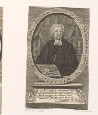 Portret van Friedrich Christian Lesser