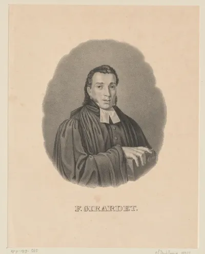Portret van Friedrich Christlieb Girardet