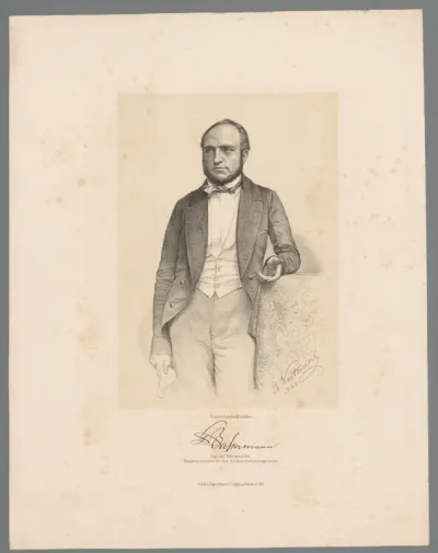 Portret van Friedrich Daniel Bassermann
