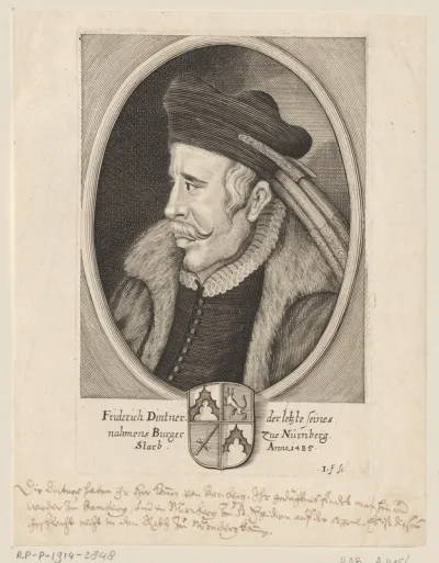 Portret van Friedrich Dintner I