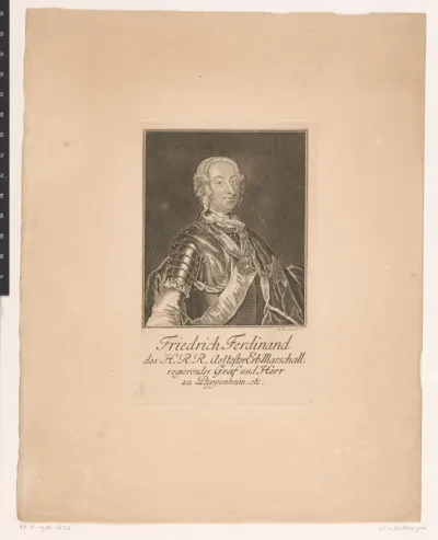 Portret van Friedrich Ferdinand von Pappenheim