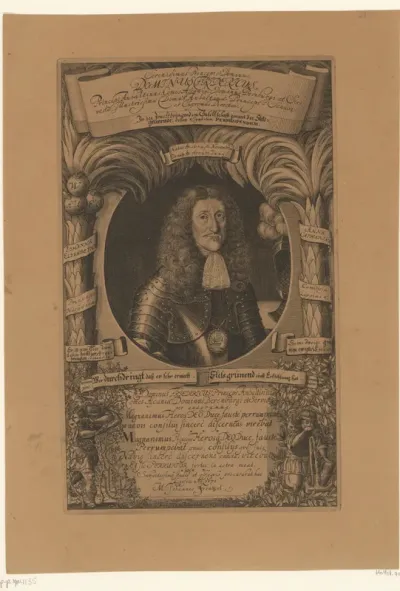 Portret van Friedrich, Fürst zu Anhalt-Bernburg-Harzgerode