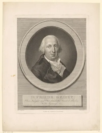 Portret van Friedrich Gedike