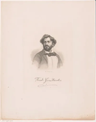 Portret van Friedrich Gerstäcker