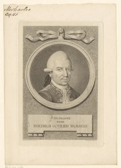 Portret van Friedrich Gottlieb Michaelis