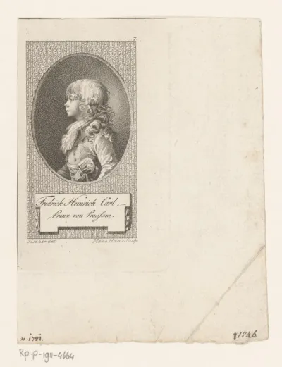 Portret van Friedrich Heinrich Carl van Pruisen
