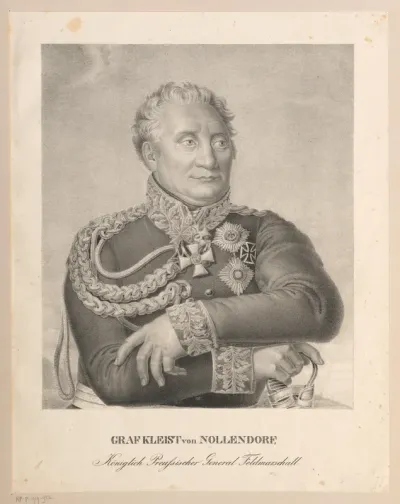 Portret van Friedrich Heinrich Ferdinand Emil Kleist von Nollendorf