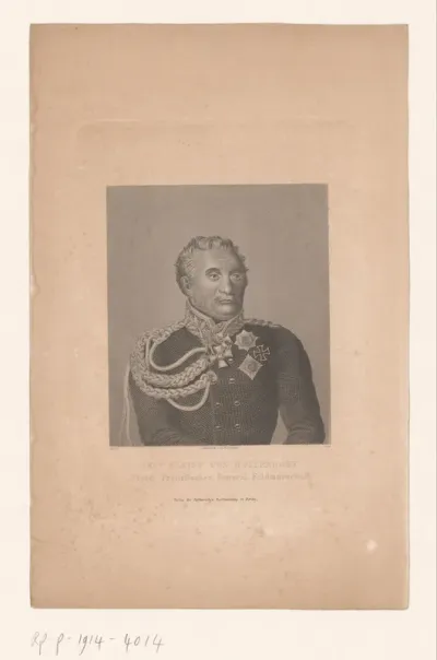 Portret van Friedrich Heinrich Ferdinand Emil Kleist von Nollendorf