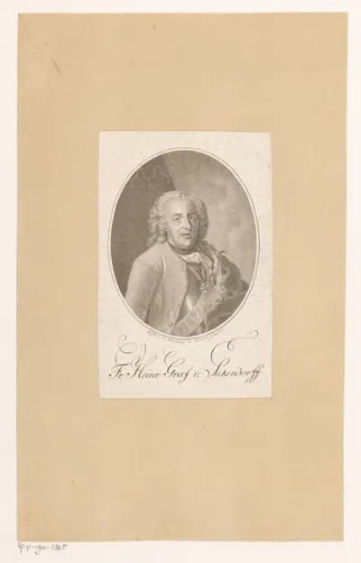 Portret van Friedrich Heinrich Reichsgraf von Seckendorf