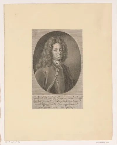 Portret van Friedrich Heinrich, Reichsgraf von Seckendorf