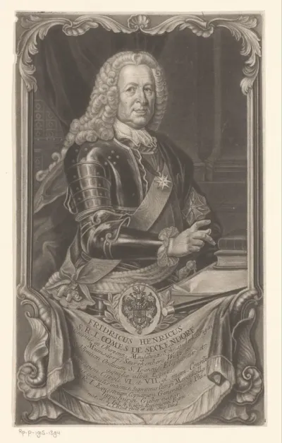 Portret van Friedrich Heinrich von Seckendorf