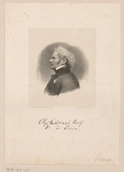 Portret van Friedrich Hermann de Leuw