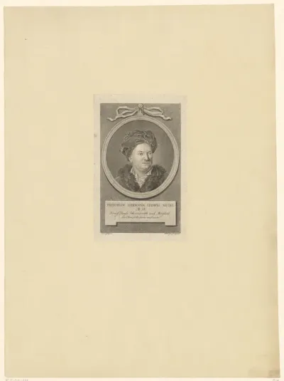 Portret van Friedrich Hermann Ludwig Muzel