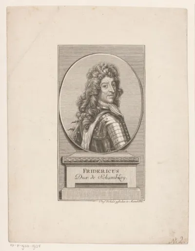 Portret van Friedrich Hermann von Schönberg
