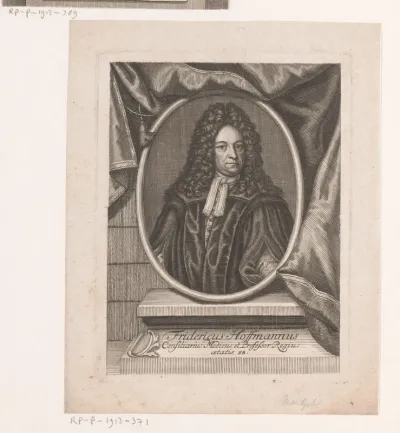 Portret van Friedrich Hoffmann op 58-jarige leeftijd