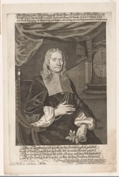 Portret van Friedrich I Buchner