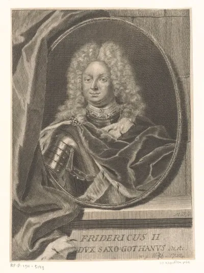 Portret van Friedrich II von Sachsen-Gotha-Altenburg