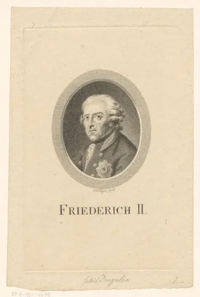 Portret van Friedrich II