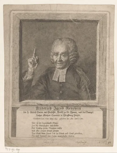 Portret van Friedrich Jacob Reuchlin