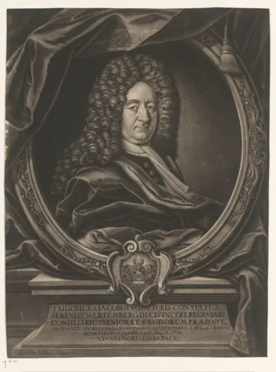 Portret van Friedrich Jakob Widt