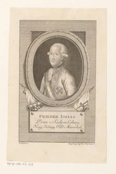 Portret van Friedrich Josias