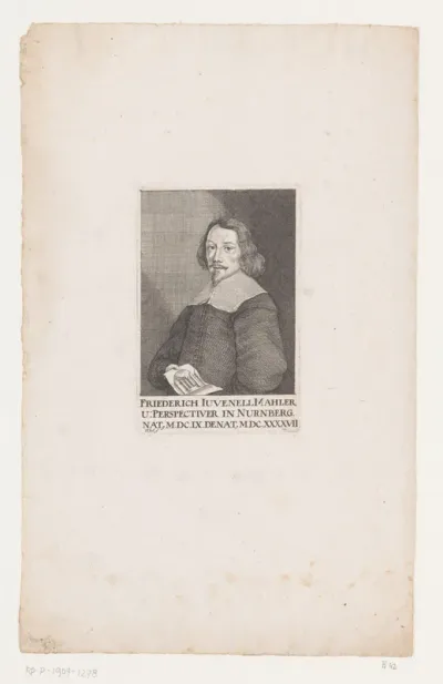 Portret van Friedrich Juvenel