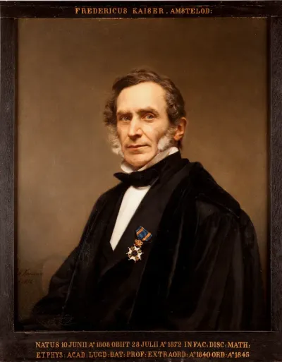 Portret van Friedrich Kaiser, hoogleraar Sterrenkunde te Leiden