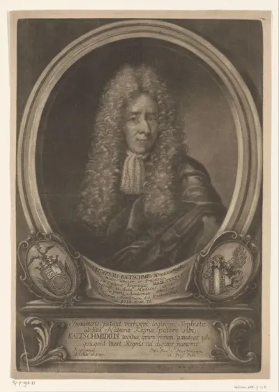 Portret van Friedrich Kaltschmied op 71-jarige leeftijd