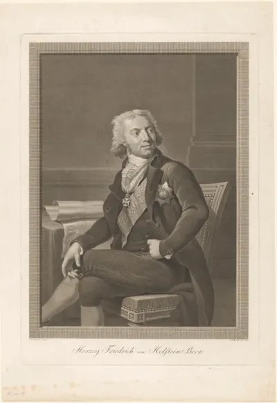 Portret van Friedrich Karl Ludwig, hertog van Schlweswig-Holstein-Sonderburg-Beck
