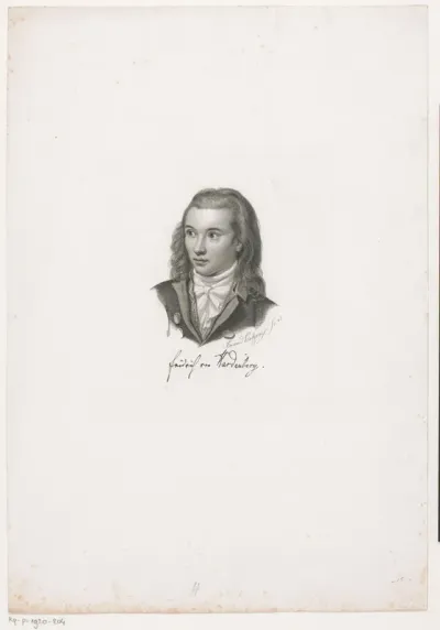Portret van Friedrich Leopold van Hardenberg