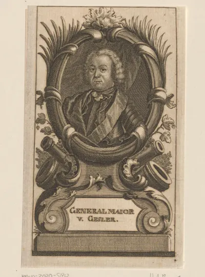 Portret van Friedrich Leopold von Gessler