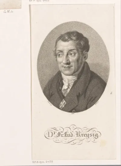 Portret van Friedrich Ludwig Kreysig