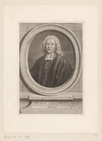 Portret van Friedrich Ludwig Müller