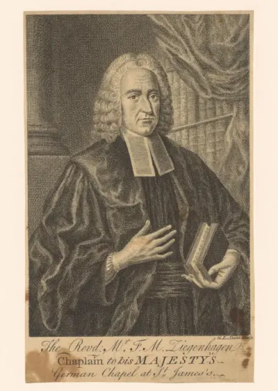 Portret van Friedrich Michael Ziegenhagen