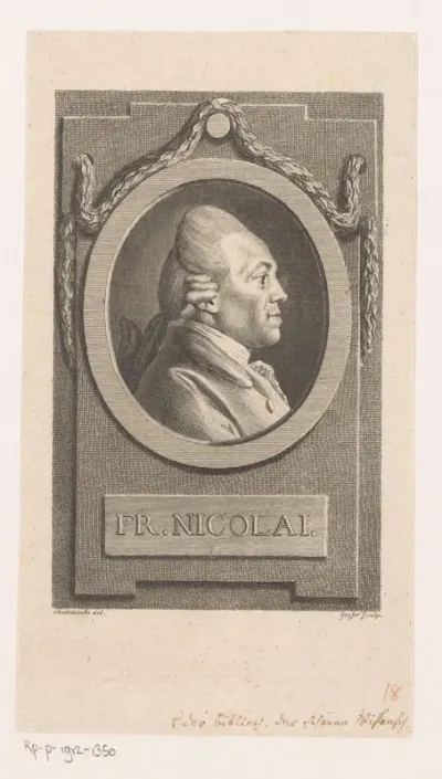 Portret van Friedrich Nicolai