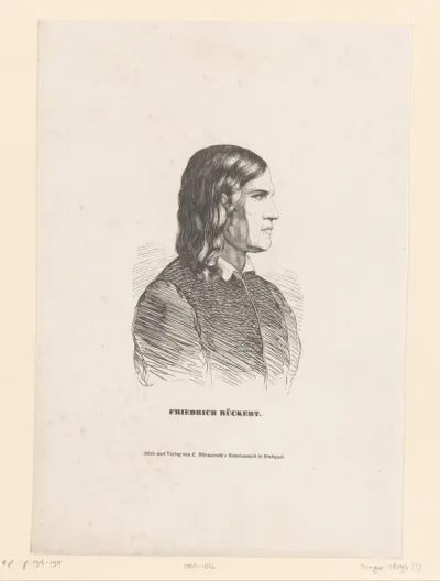 Portret van Friedrich Rückert
