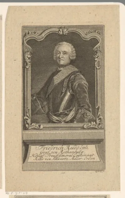 Portret van Friedrich Rudolf, Graf von Rothenburg