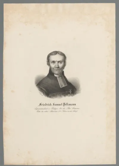 Portret van Friedrich Samuel Pelkmann