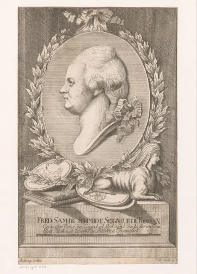 Portret van Friedrich Samuel von Schmidt