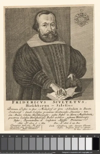 Portret van Friedrich Scultetus