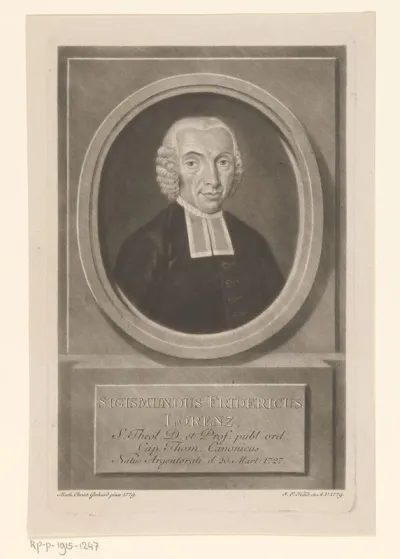 Portret van Friedrich Sigismund Lorenz