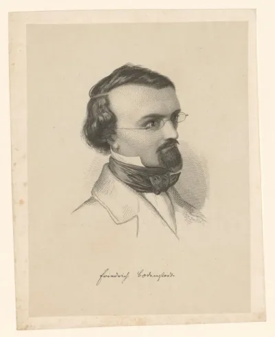 Portret van Friedrich von Bodenstedt