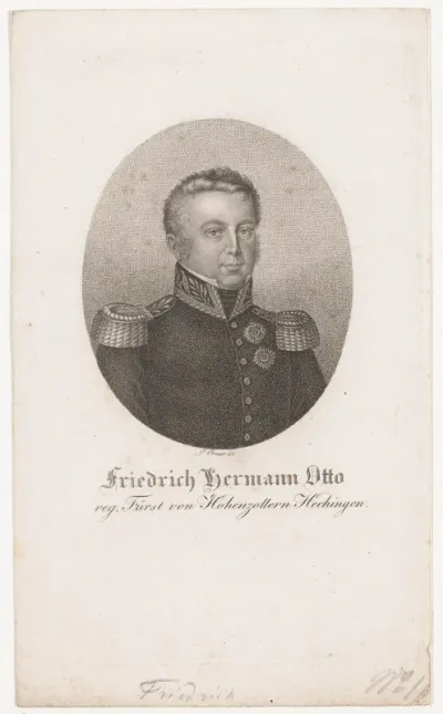 Portret van Friedrich von Hohenzollern Hechingen