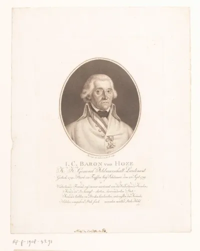 Portret van Friedrich von Hotze