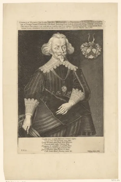 Portret van Friedrich von Metzsch op 61-jarige leeftijd