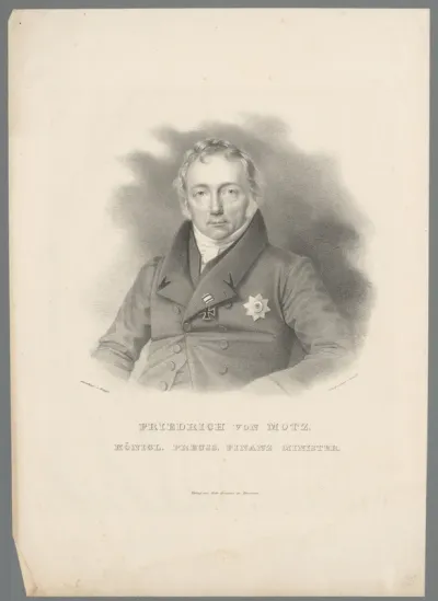 Portret van Friedrich von Motz